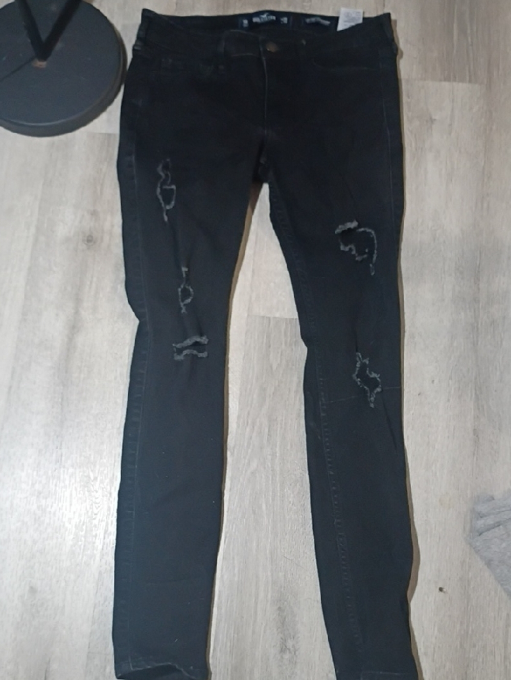 Black Distressed Women's Jeans